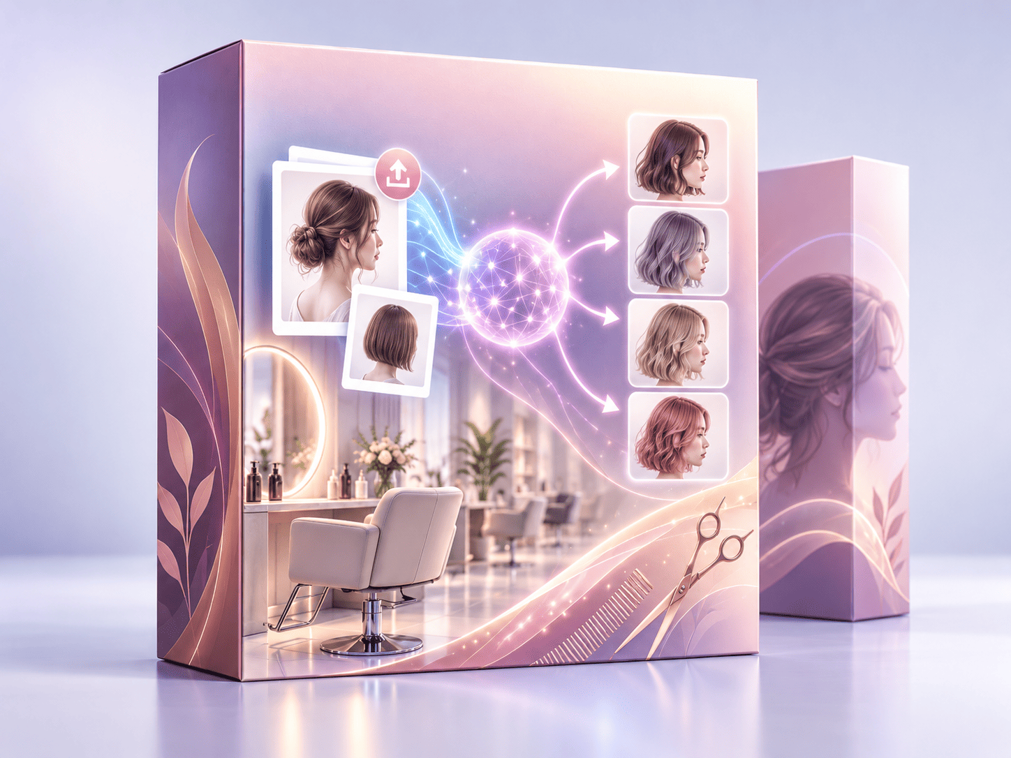 ヘアスタイル+の生成画面