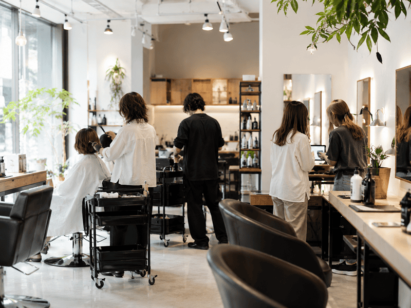 渋谷の自社サロン店内